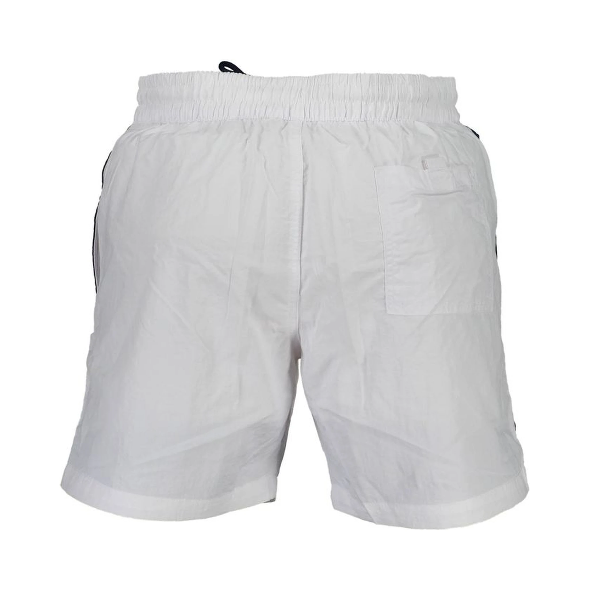 White Polyamide Men's Swim Boxer