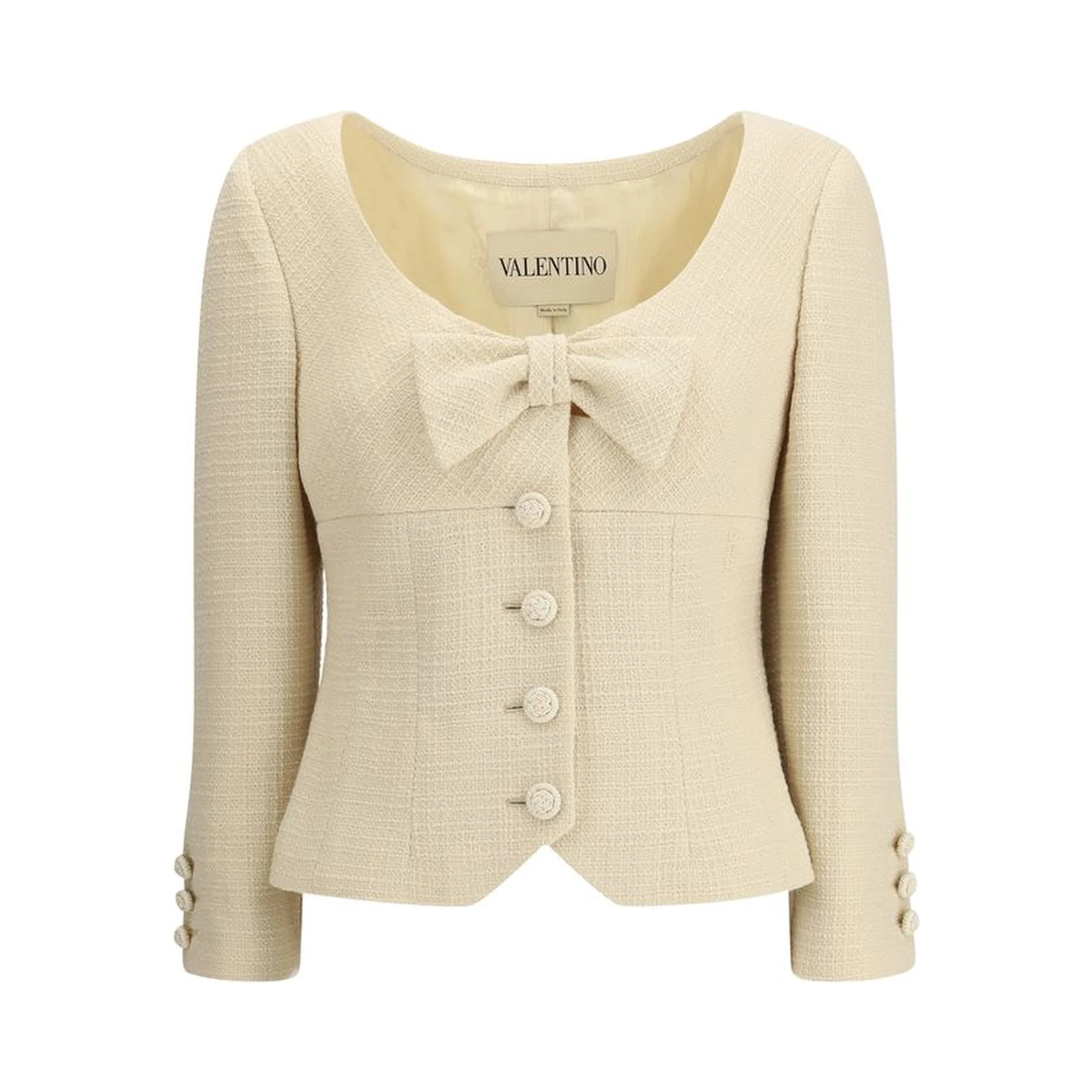 Cream Fleece Wool Coat