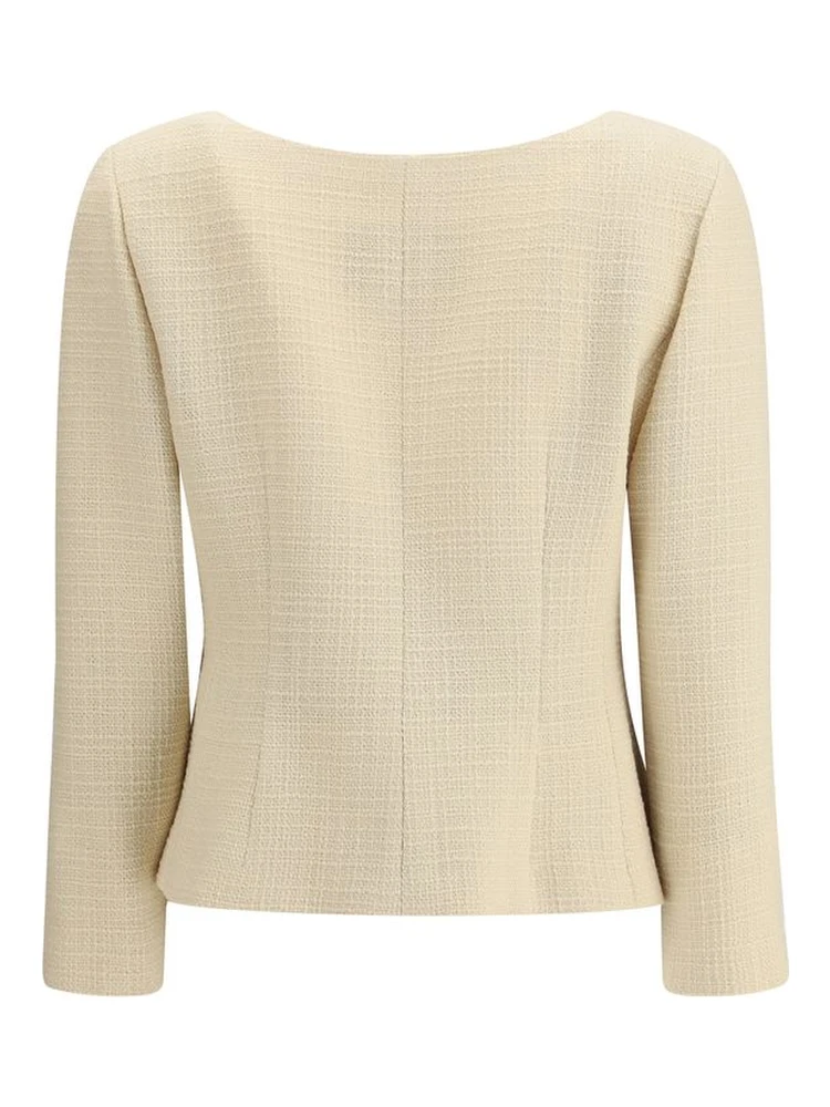 Cream Fleece Wool Coat alternative