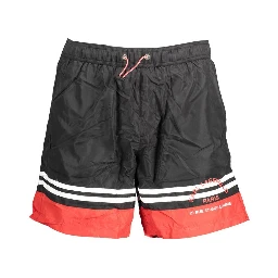 Black Polyester Swimwear