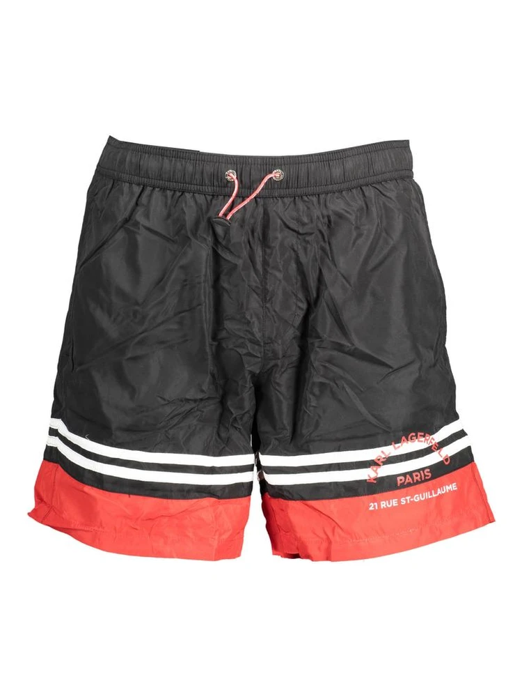 Black Polyester Swimwear