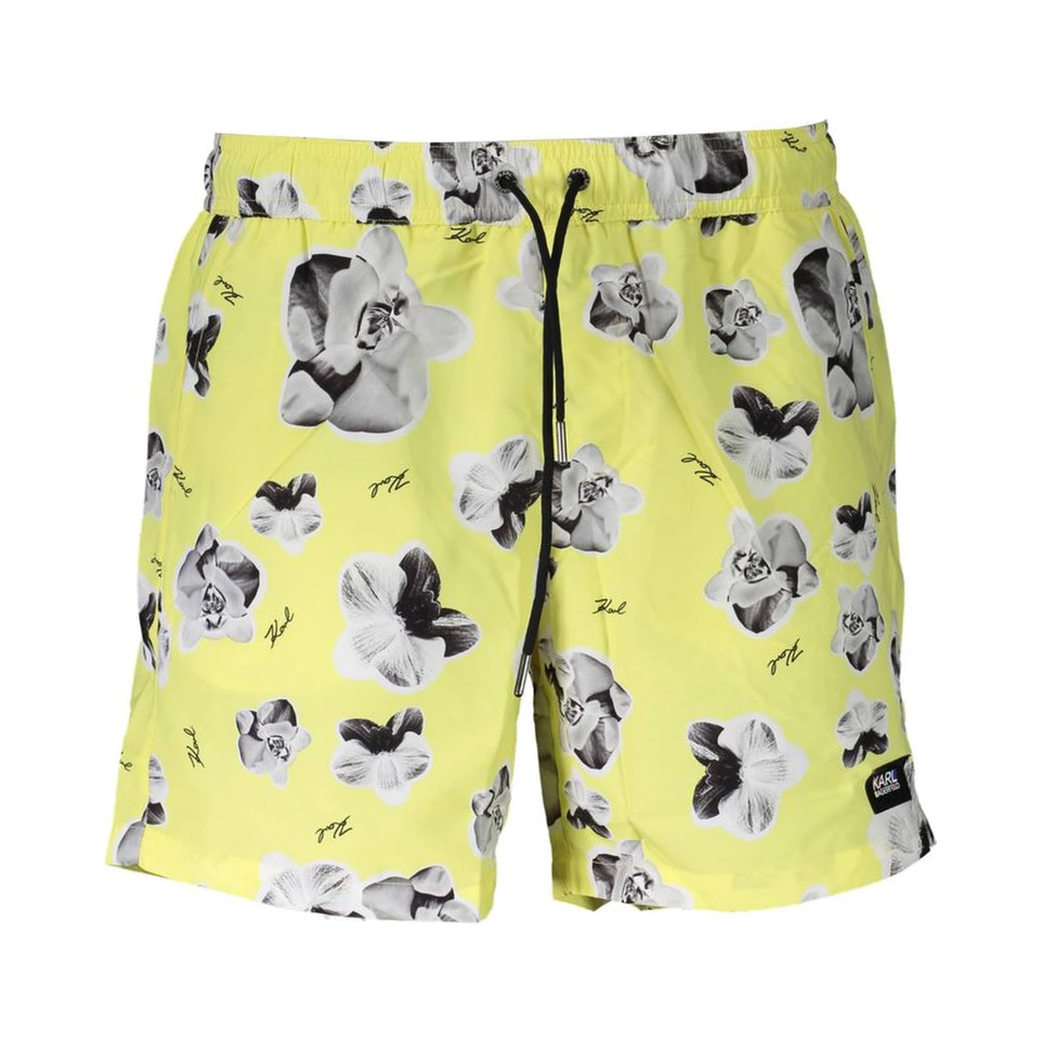 Yellow Polyester Swimwear