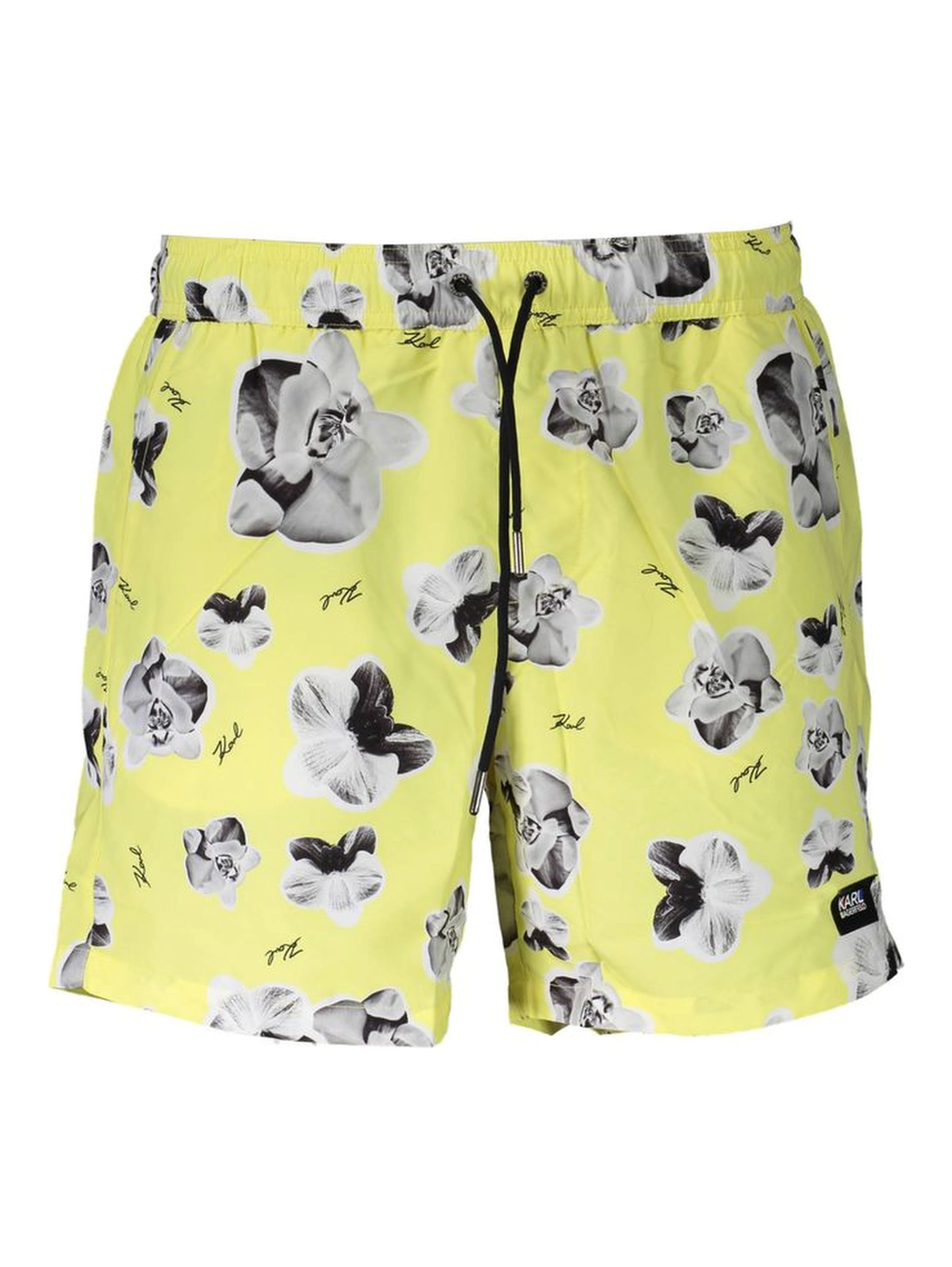 Yellow Polyester Swimwear