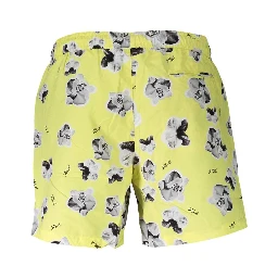 Yellow Polyester Swimwear