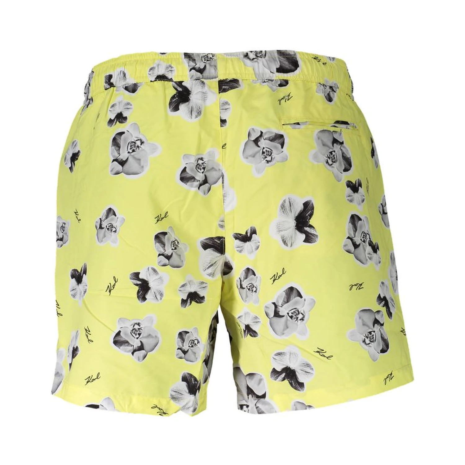 Yellow Polyester Swimwear
