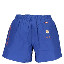 Blue Polyester Swimwear