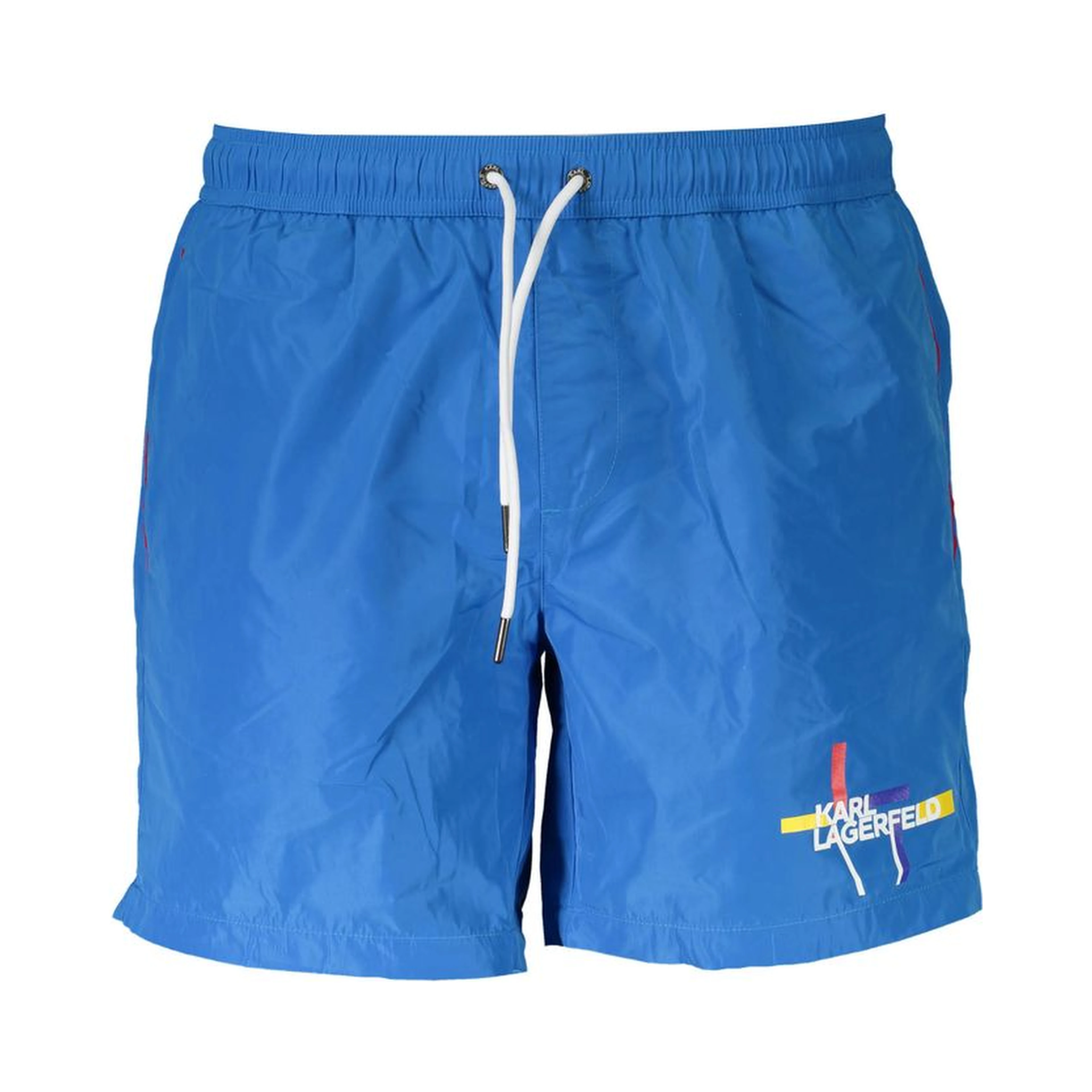 Blue Polyester Swimwear