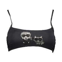 Black Elastane Swimwear