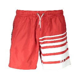 Red Polyester Swimwear