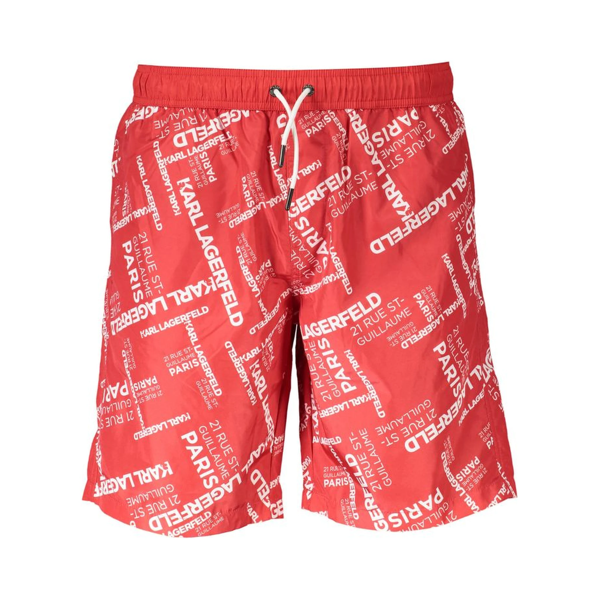 Red Polyester Swimwear