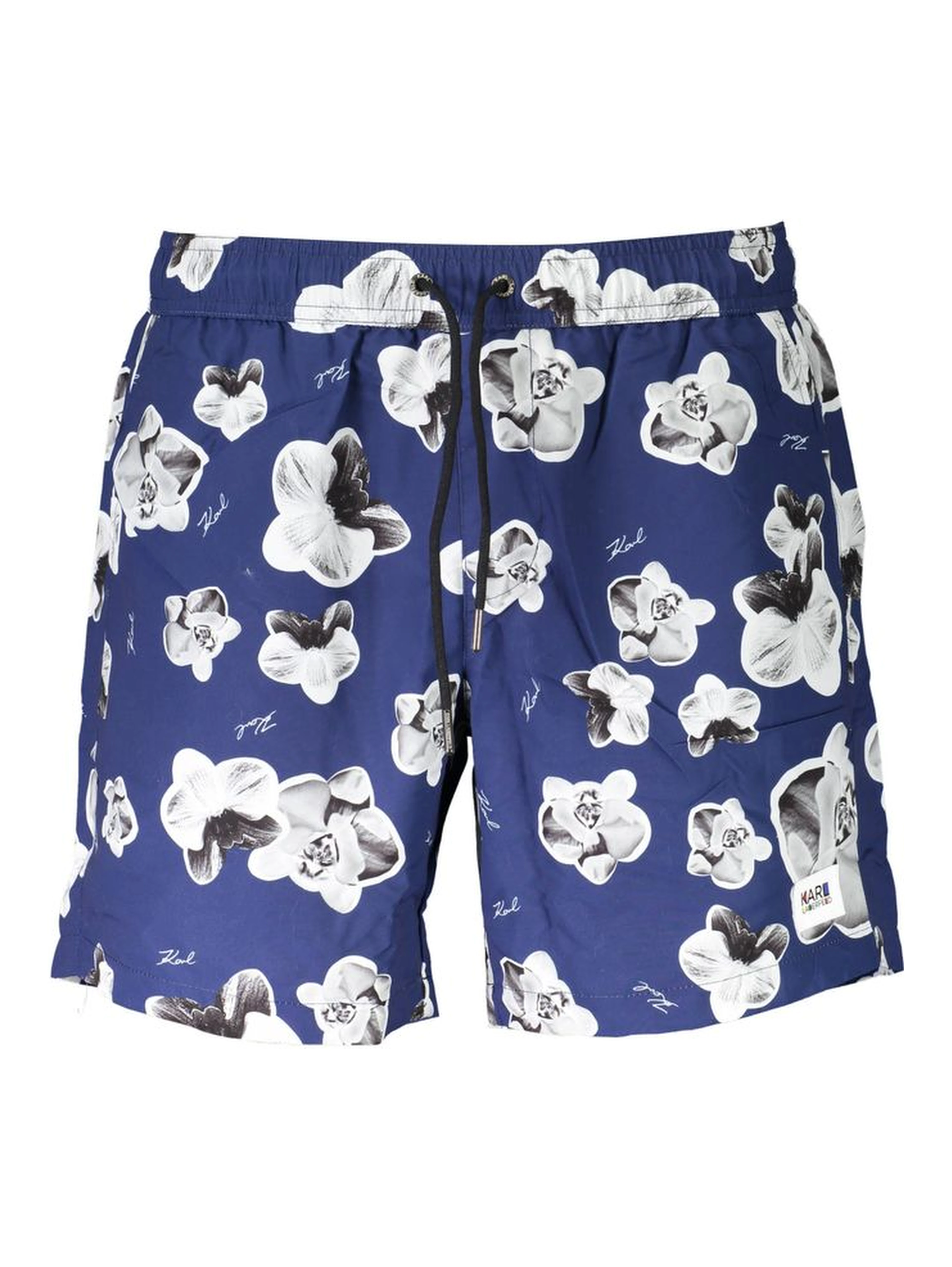 Blue Polyester Swimwear