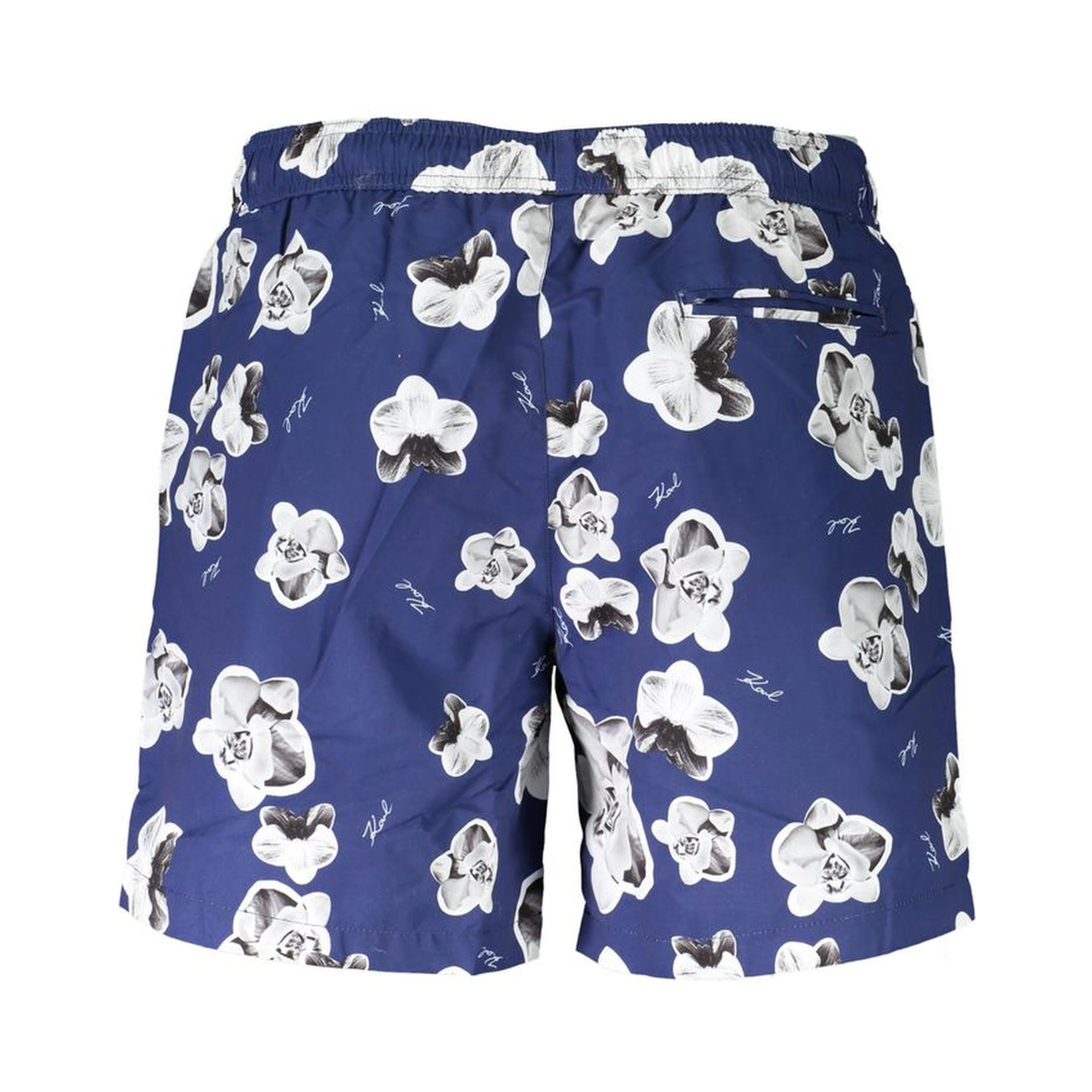 Blue Polyester Swimwear