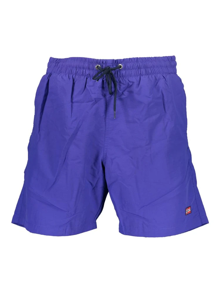 Blu Poliammide Men's Swim Boxer