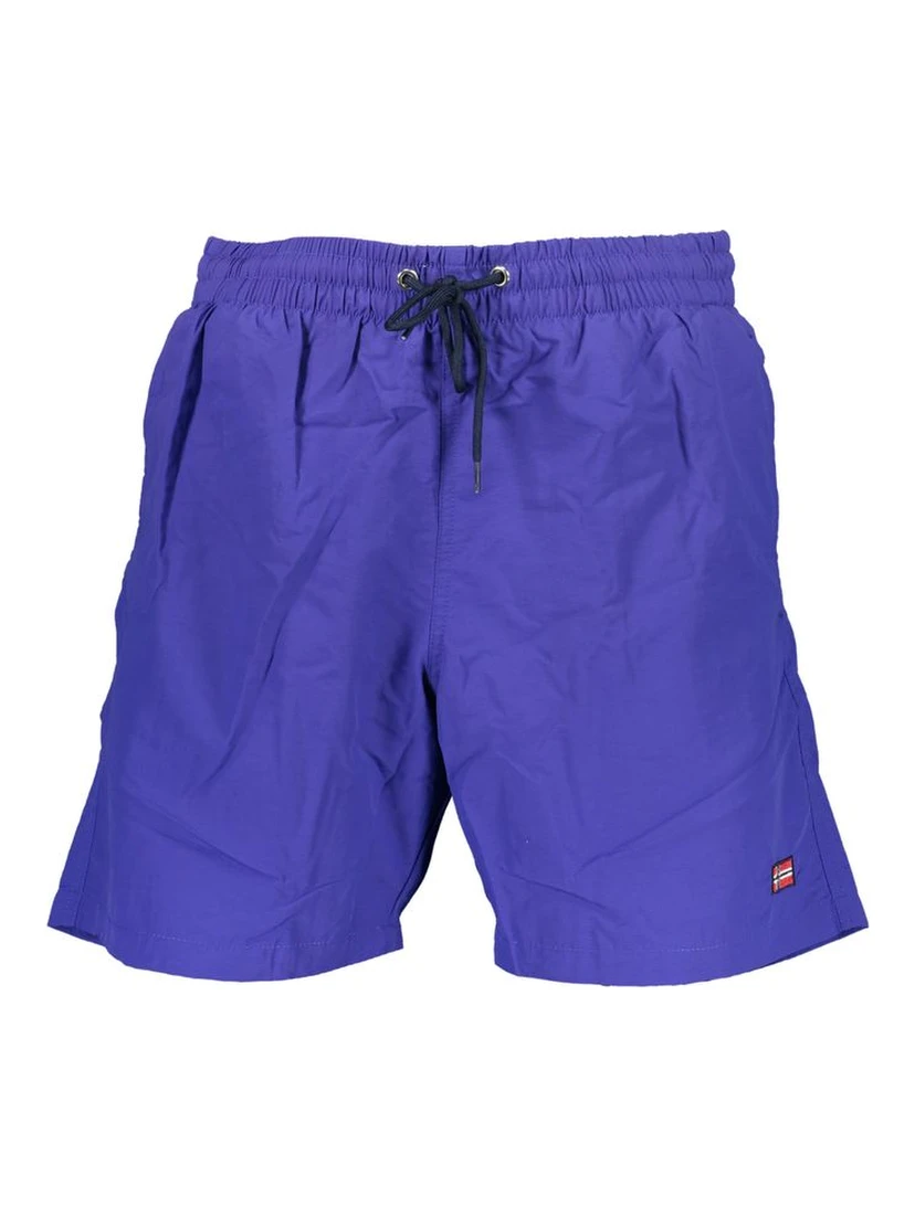 Blu Poliammide Men's Swim Boxer