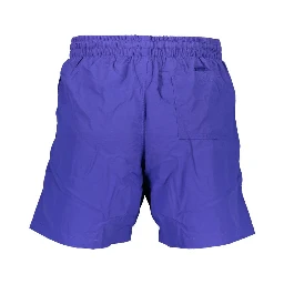 Blu Poliammide Men's Swim Boxer