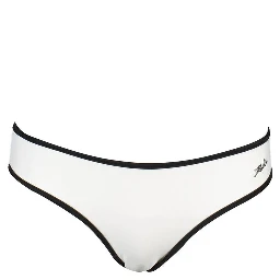 White Elastane Swimwear