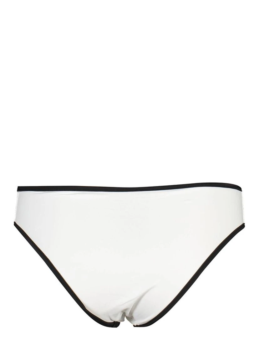 White Elastane Swimwear