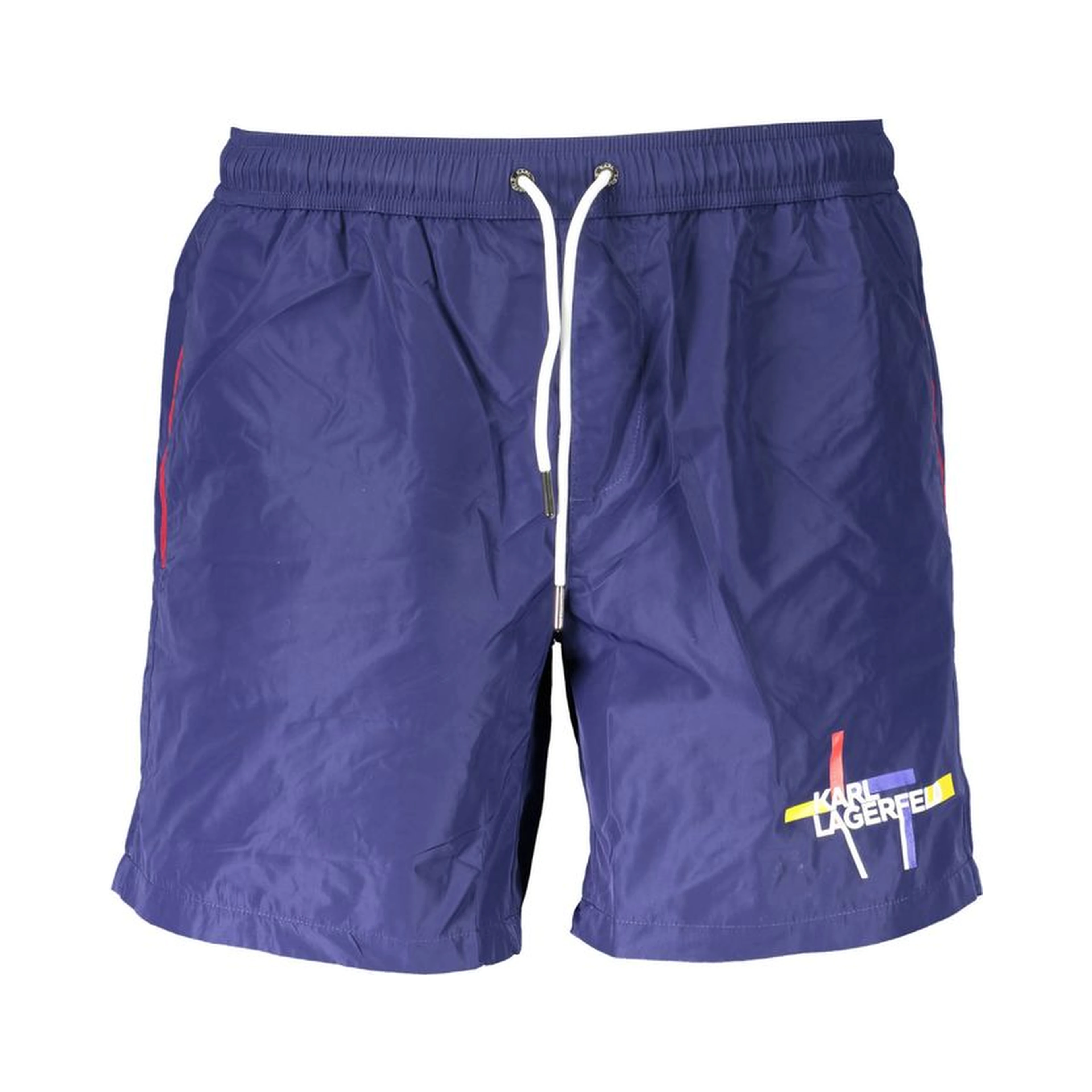 Blue Polyester Swimwear