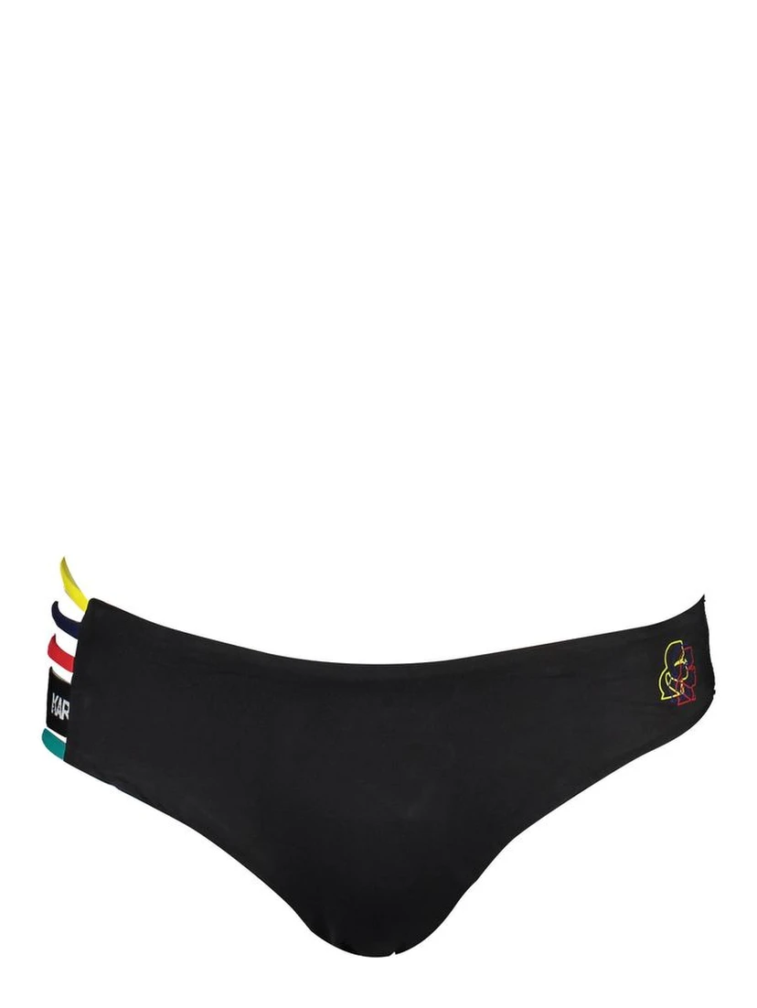 Black Elastane Swimwear