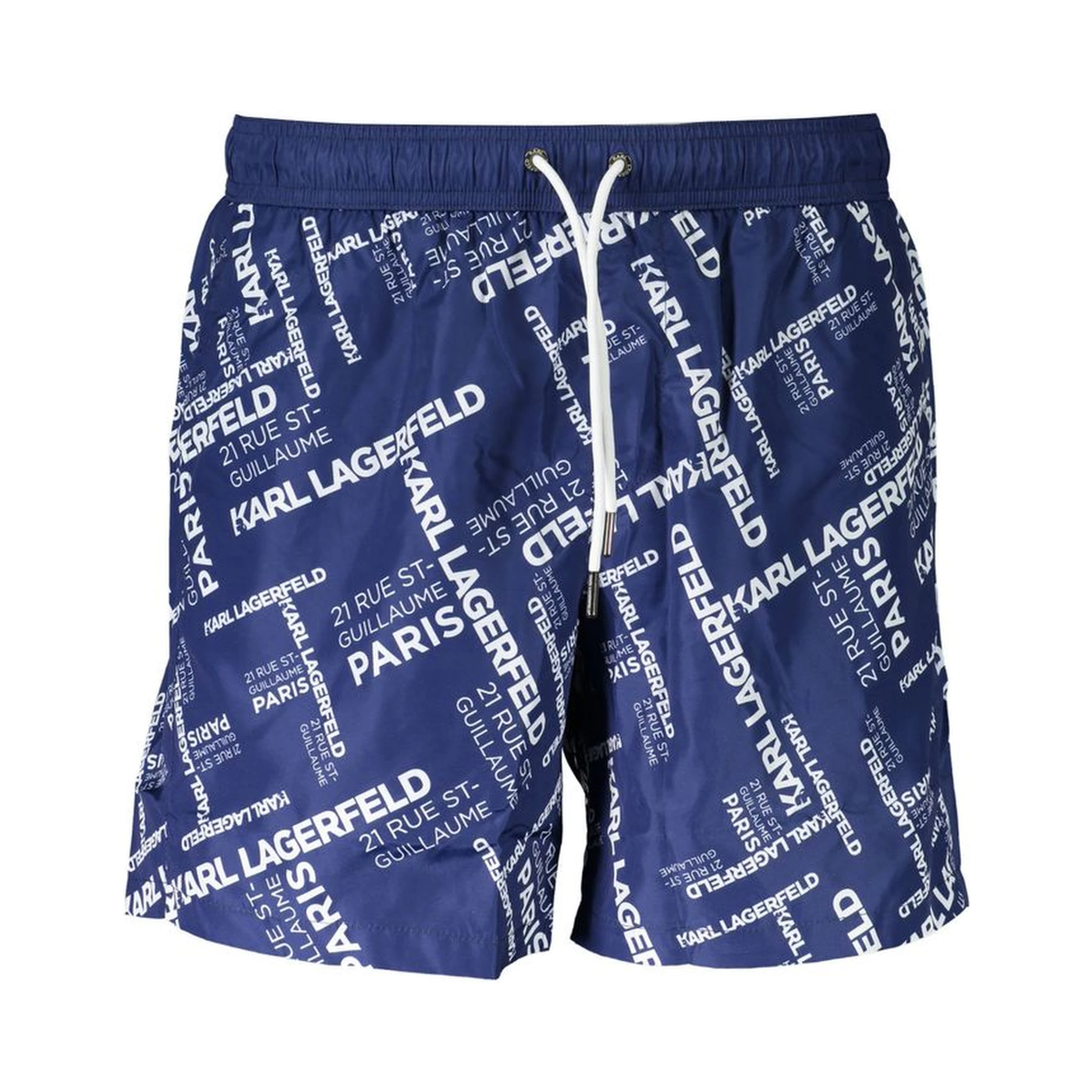 Blue Polyester Swimwear