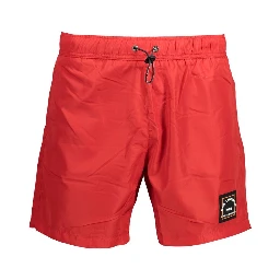 Red Polyester Swimwear