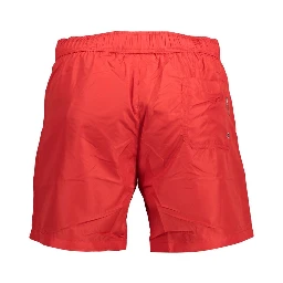 Red Polyester Swimwear