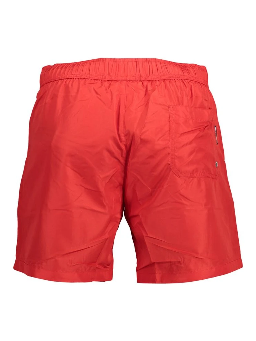 Red Polyester Swimwear