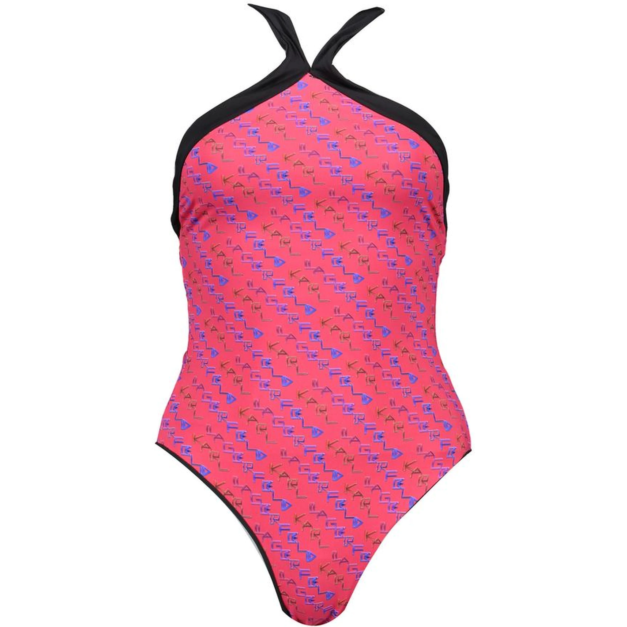 Red Elastane Swimwear