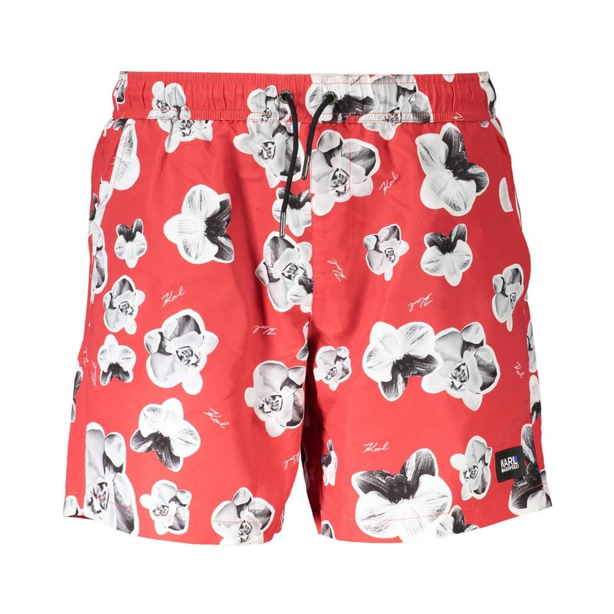 Red Polyester Swimwear