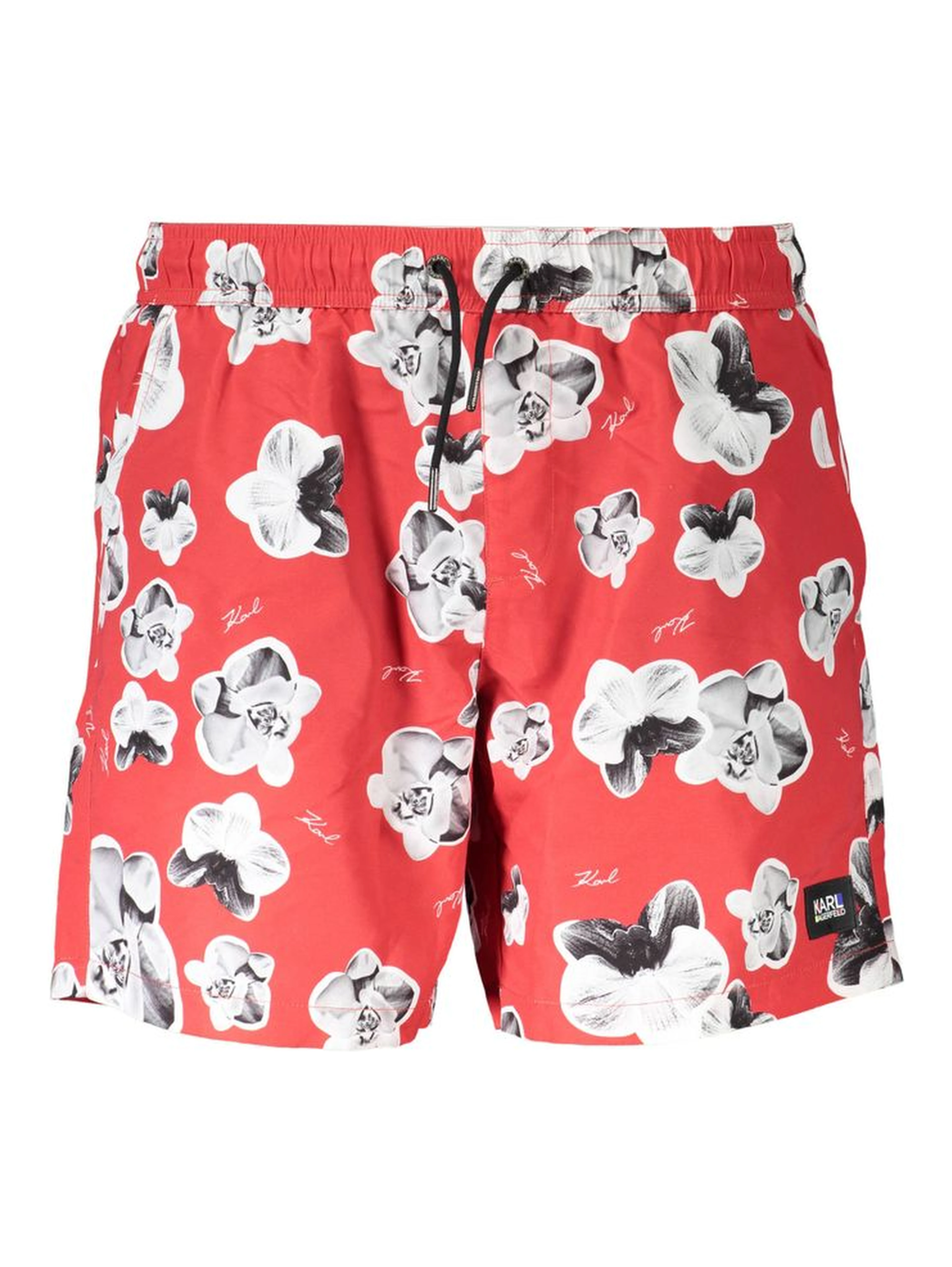 Red Polyester Swimwear