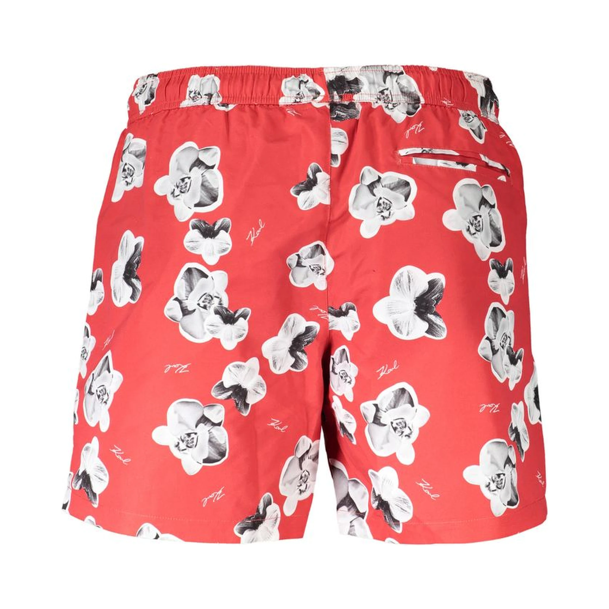 Red Polyester Swimwear