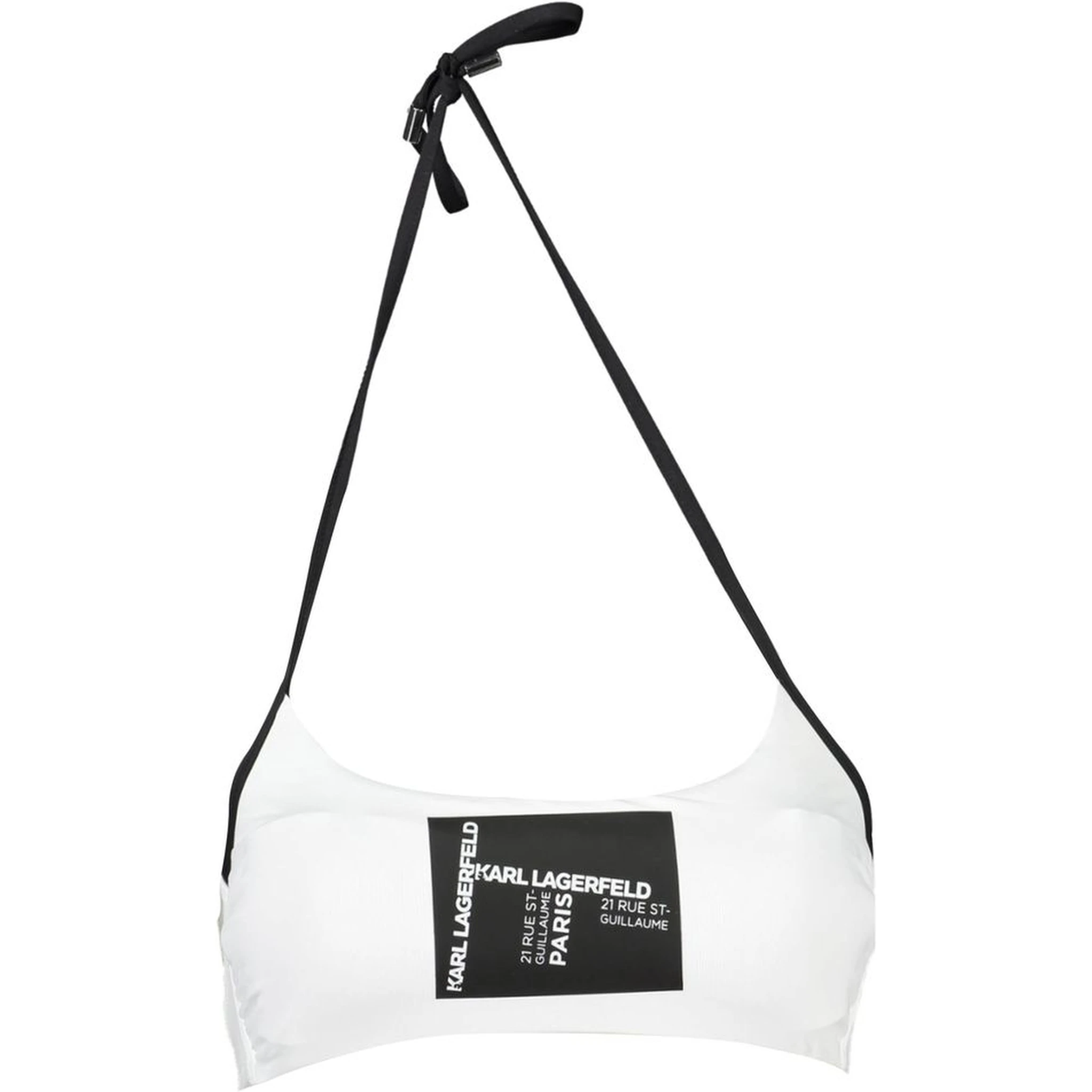 White Elastane Swimwear