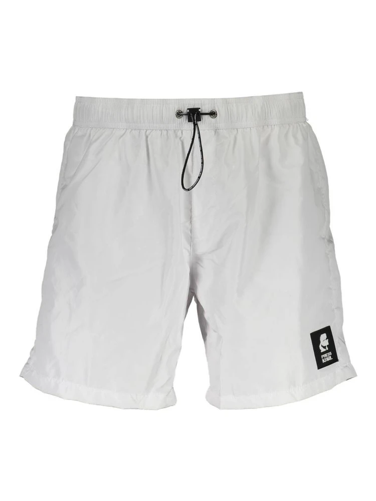 White Polyester Swimwear