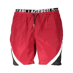Red Polyester Swimwear