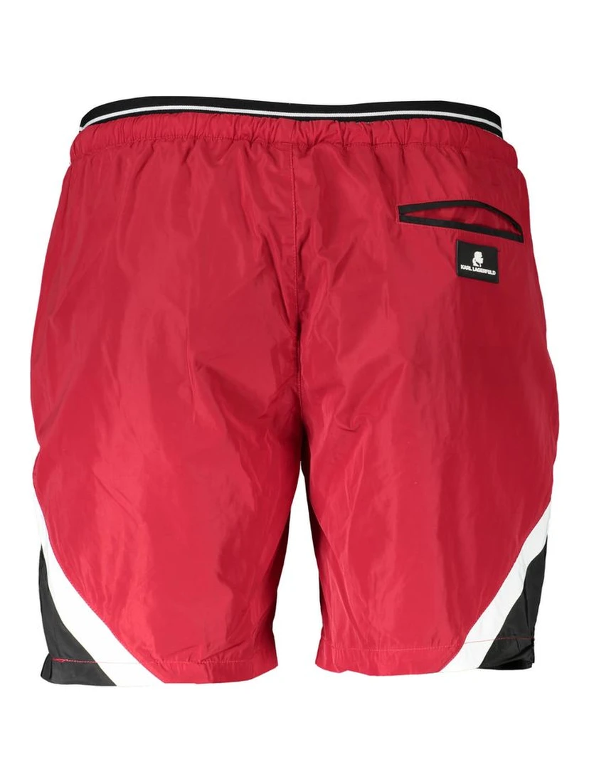 Red Polyester Swimwear