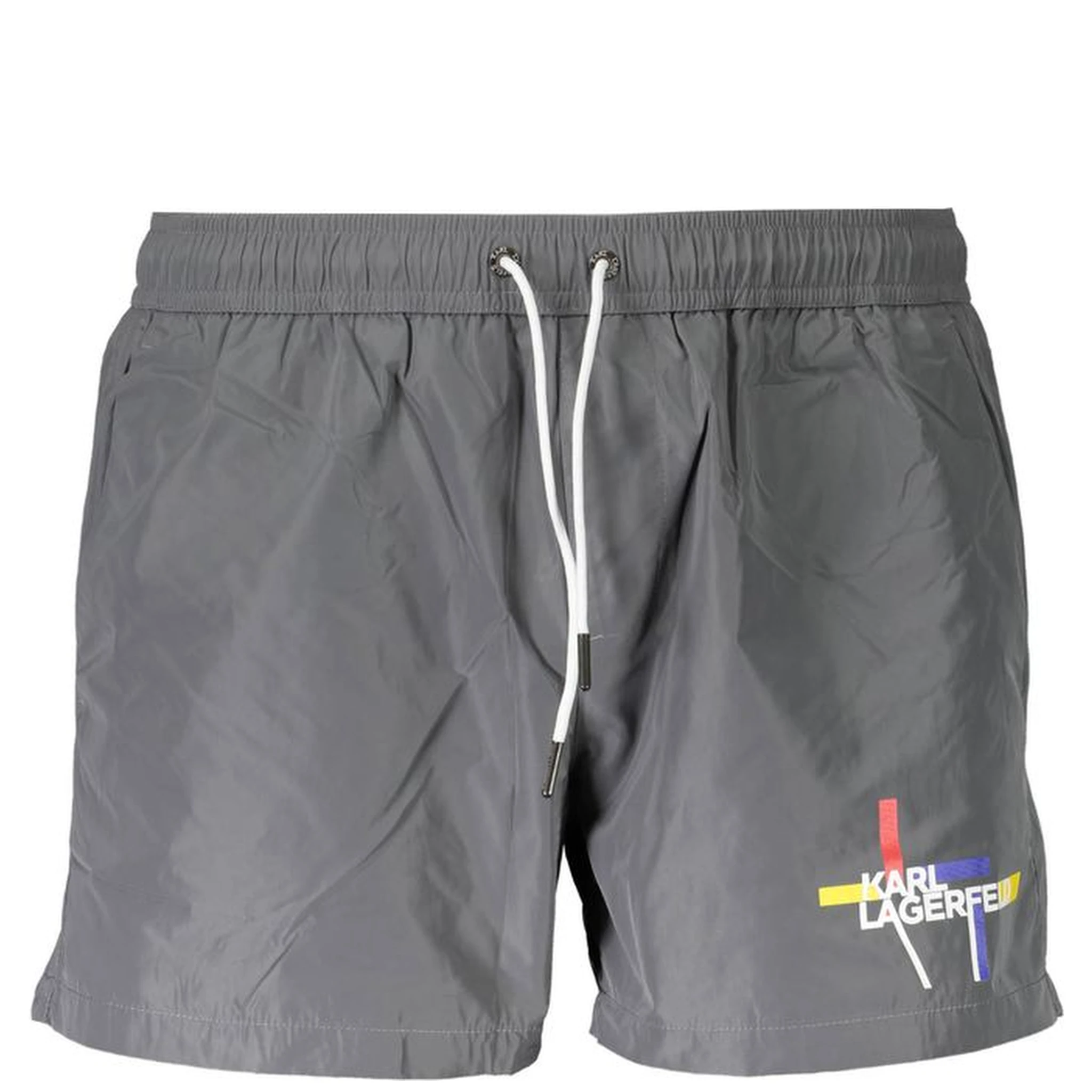 Gray Polyester Swimwear