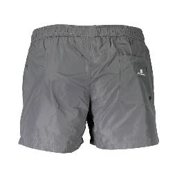 Gray Polyester Swimwear