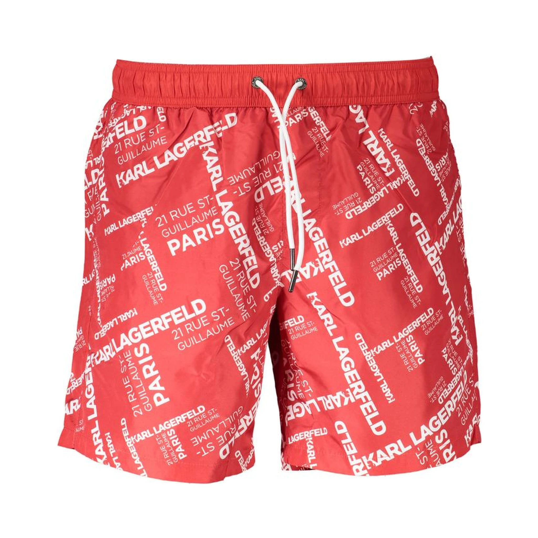Red Polyester Swimwear