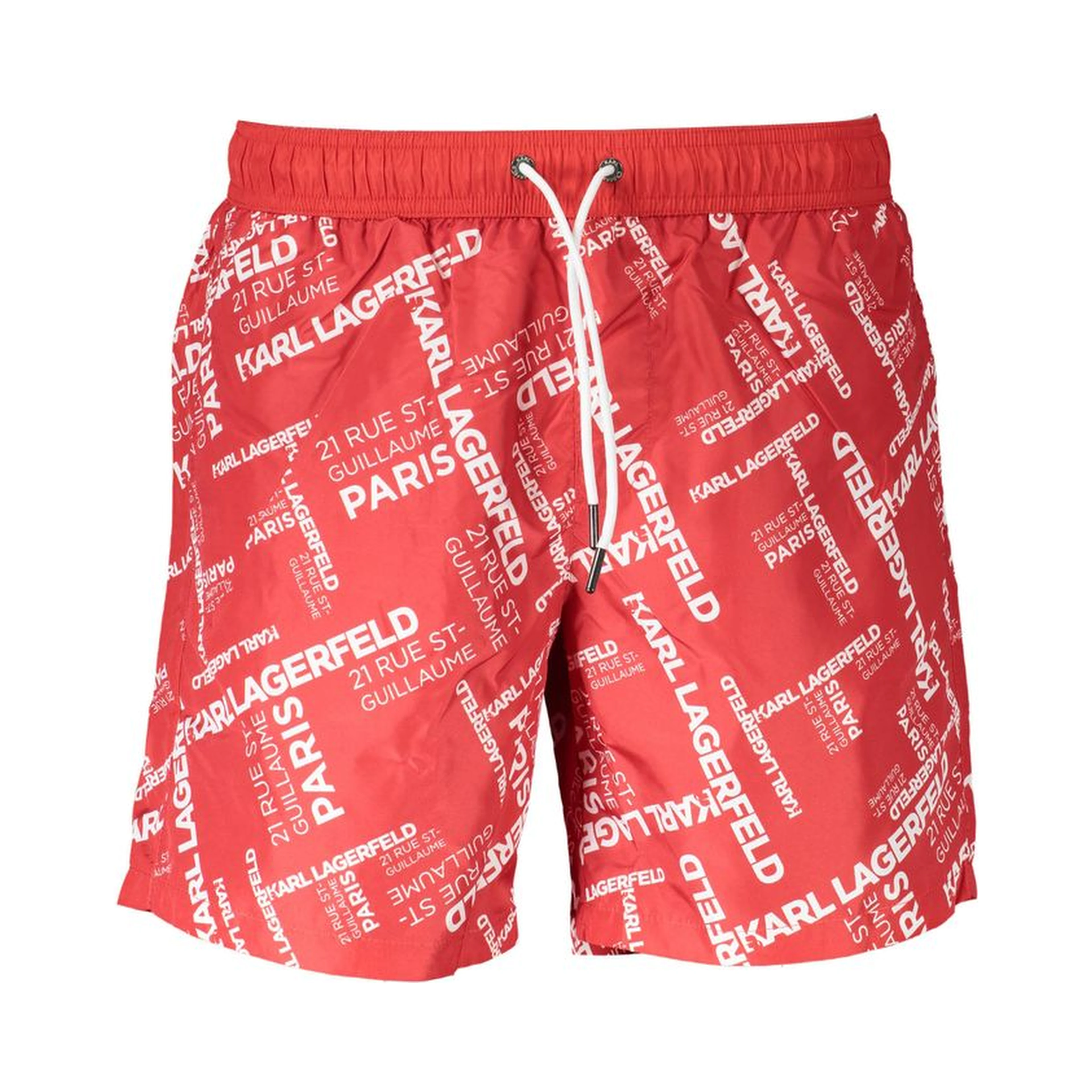 Red Polyester Swimwear