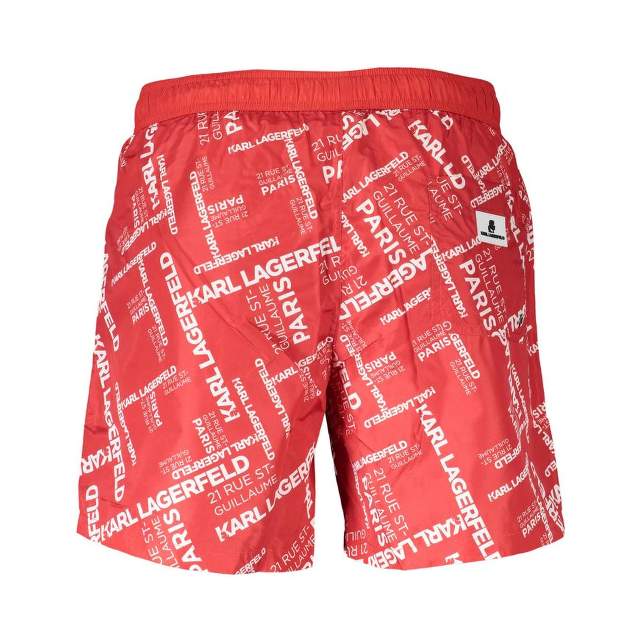 Red Polyester Swimwear