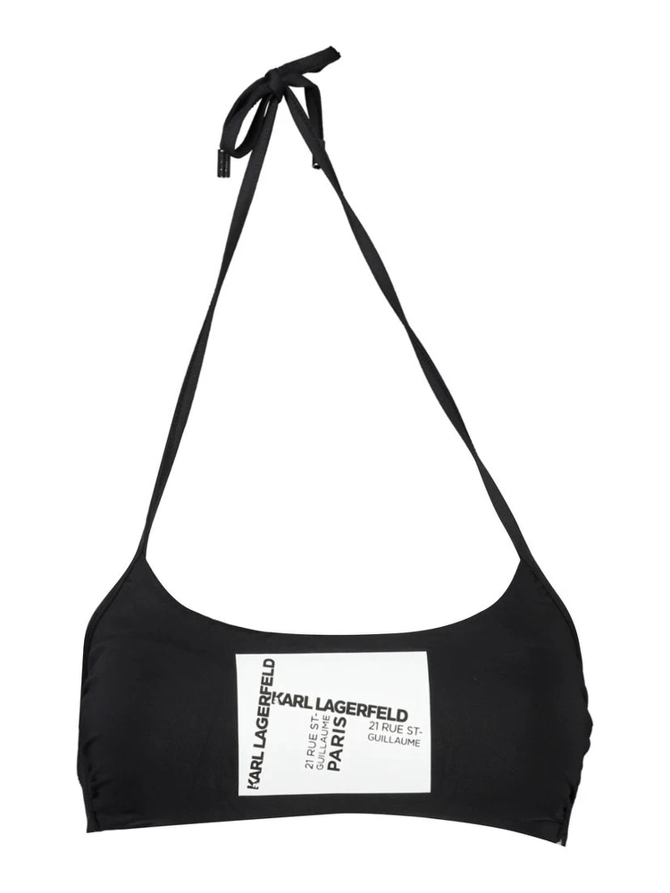 Black Elastane Swimwear