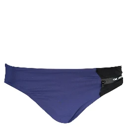 Blue Elastane Swimwear