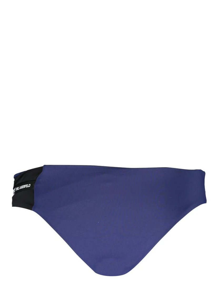 Blue Elastane Swimwear