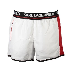 White Polyester Swimwear