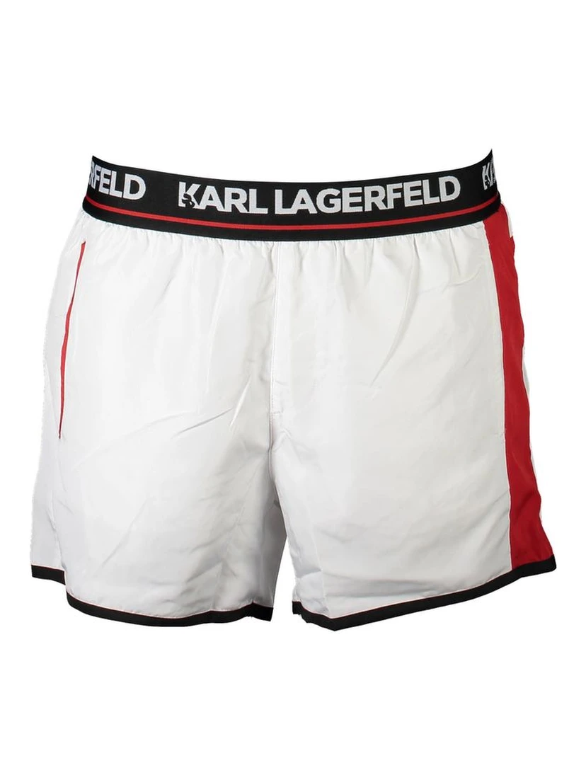 White Polyester Swimwear