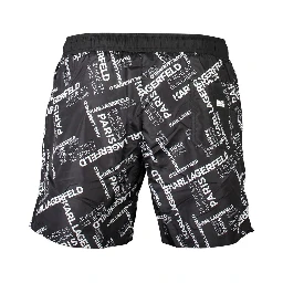 Black Polyester Swimwear