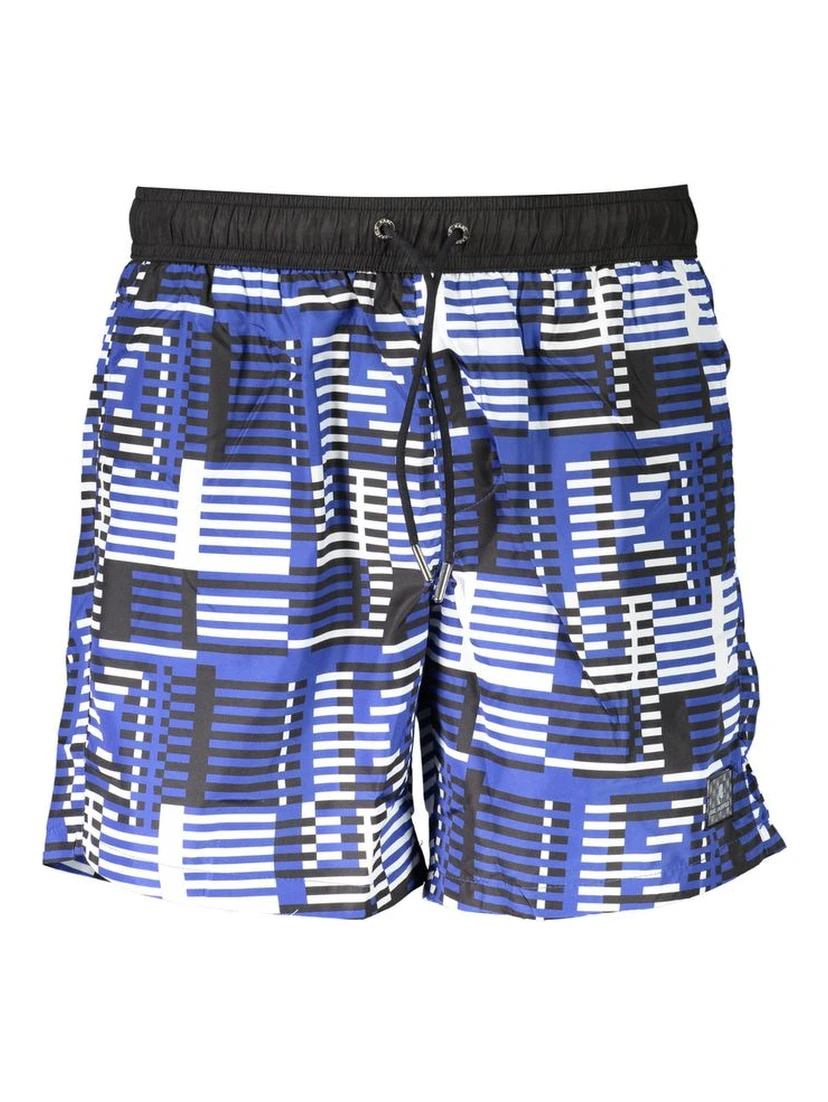 Blue Polyester Swimwear