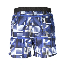 Blue Polyester Swimwear