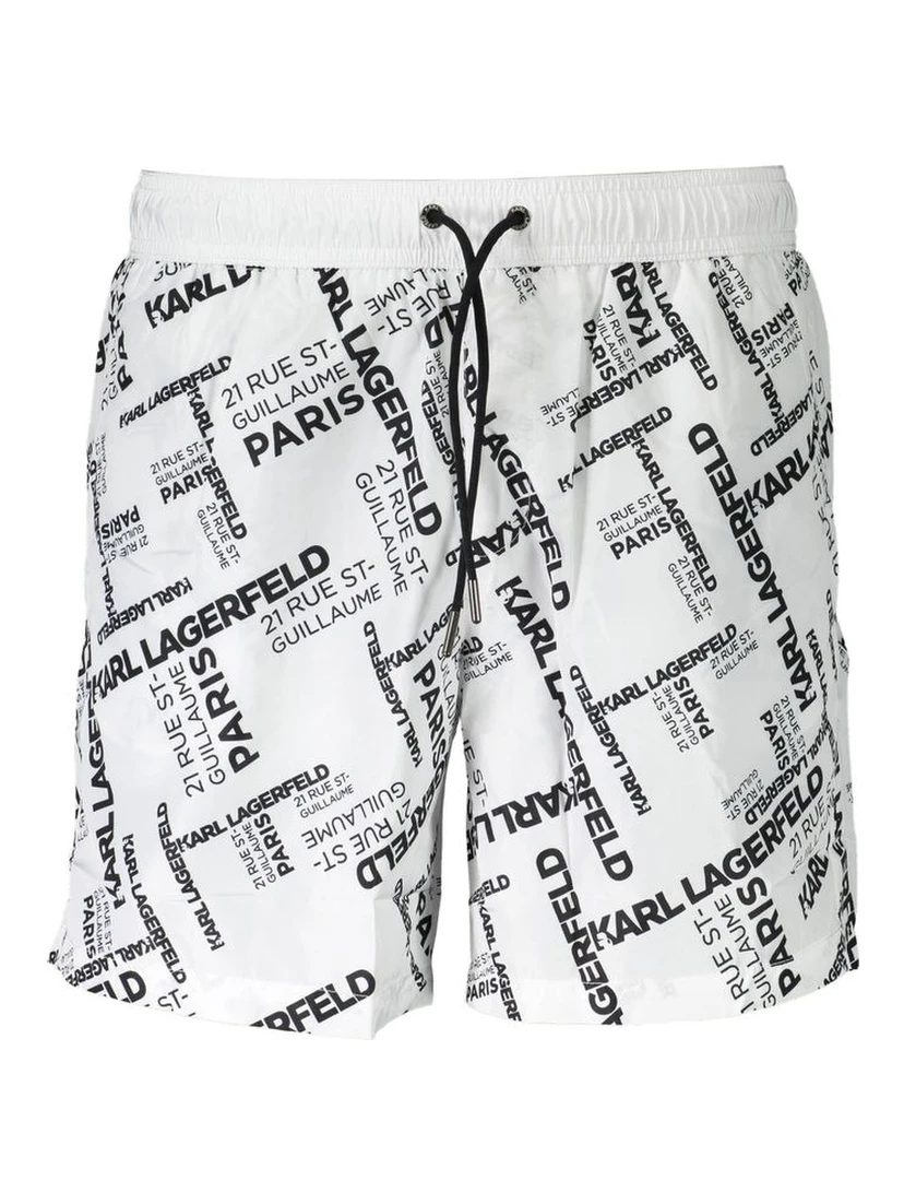 White Polyester Swimwear