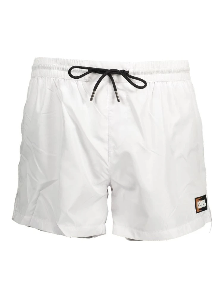 White Polyester Swimwear